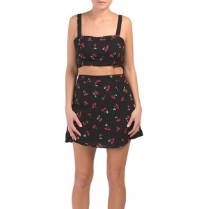 Morrisday the label cherrie love crop top set